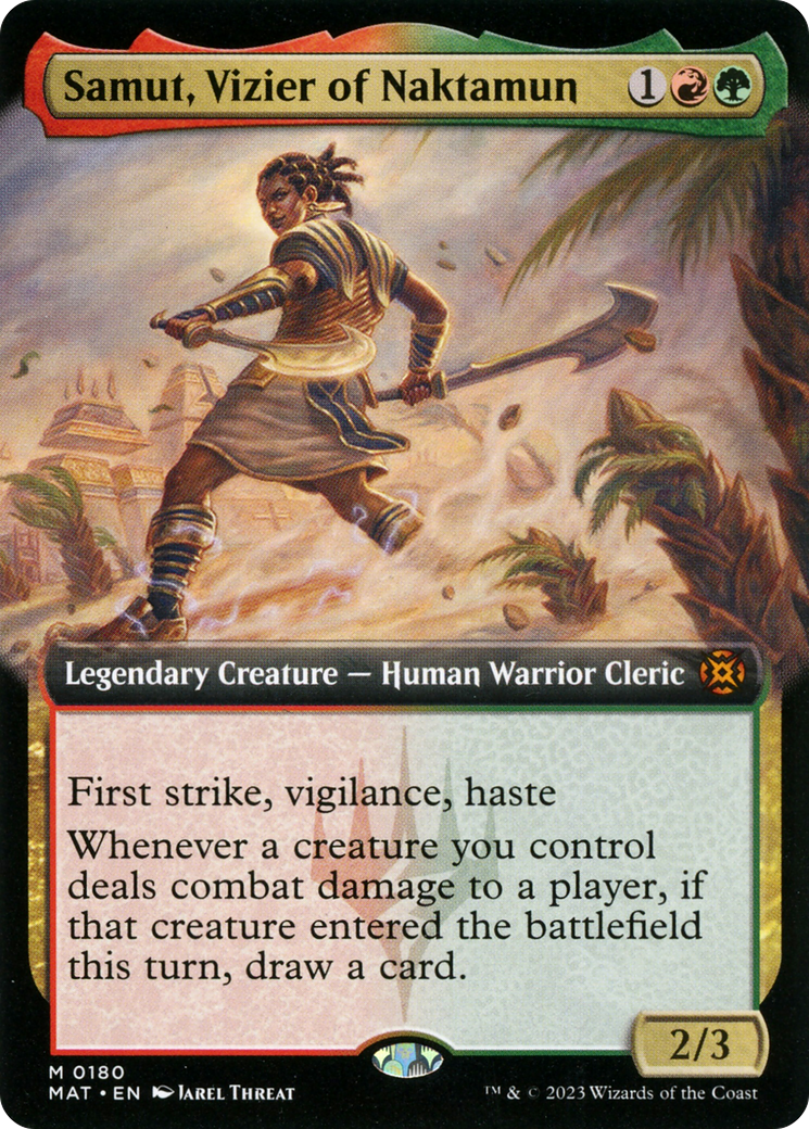 Samut, Vizier of Naktamun (MAT-180) - March of the Machine: The Aftermath: (Extended Art) Foil