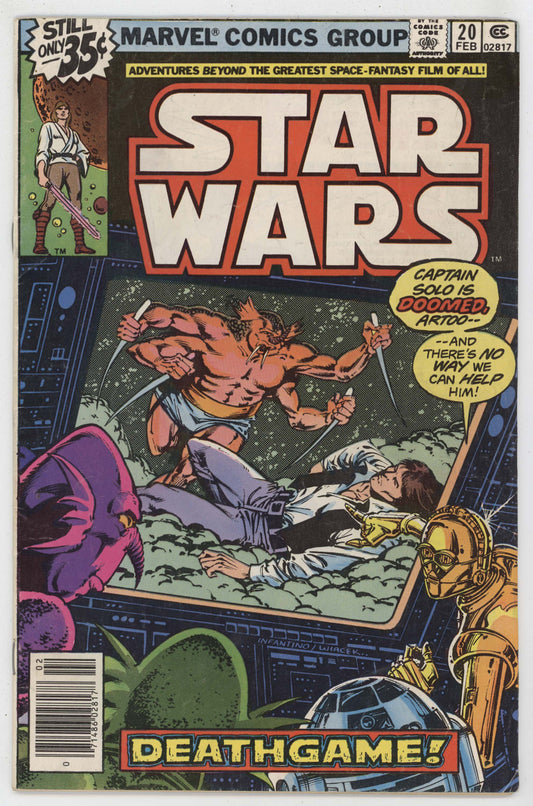 Star Wars 20 Marvel 1979 FN Luke Skywalker C-3PO Princess Leia Han Solo