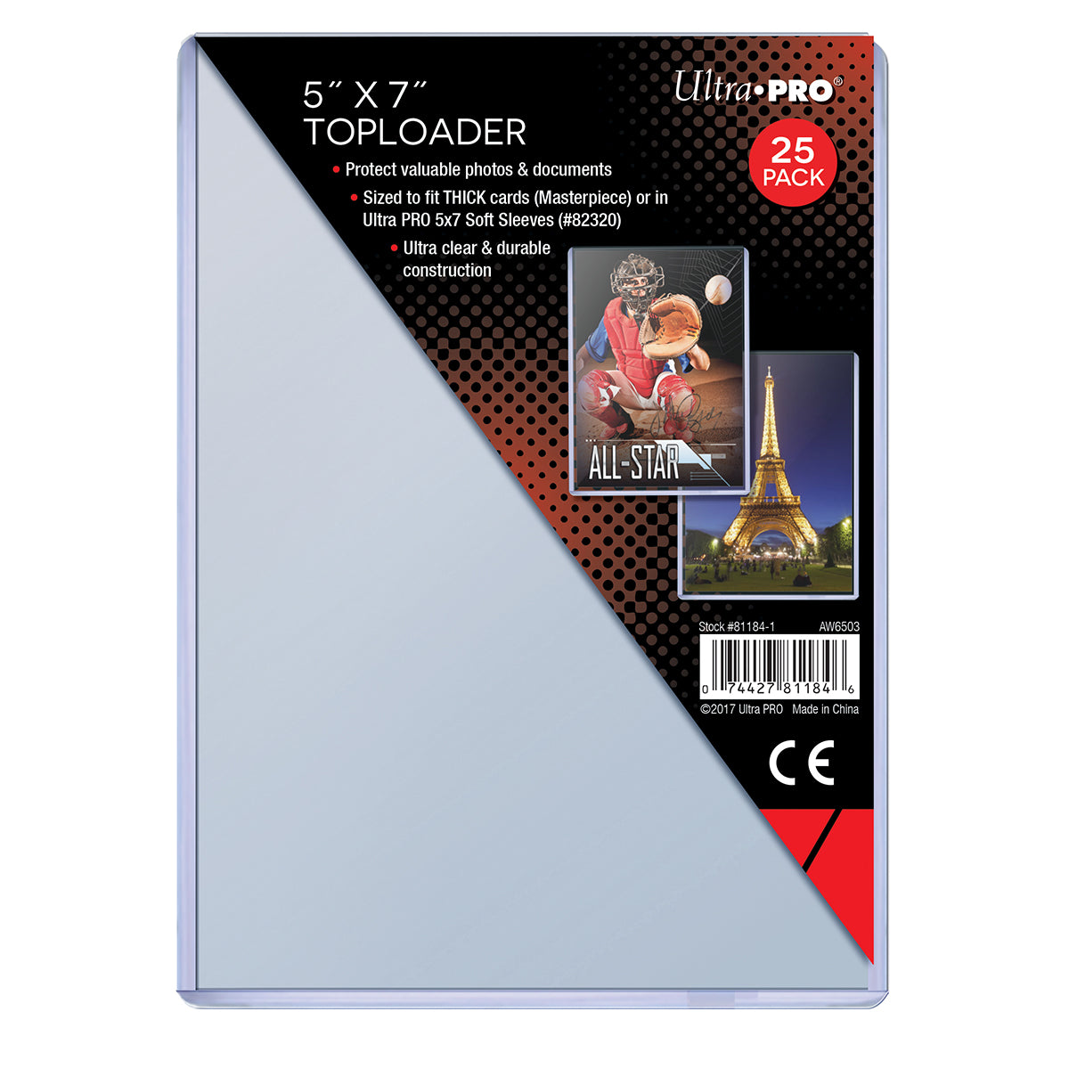 Ultra PRO: Toploader - 5" x 7" (25ct)
