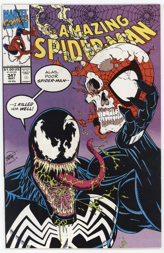 Amazing Spider-Man 347 Marvel 1991 NM Venom Island Erik Larsen