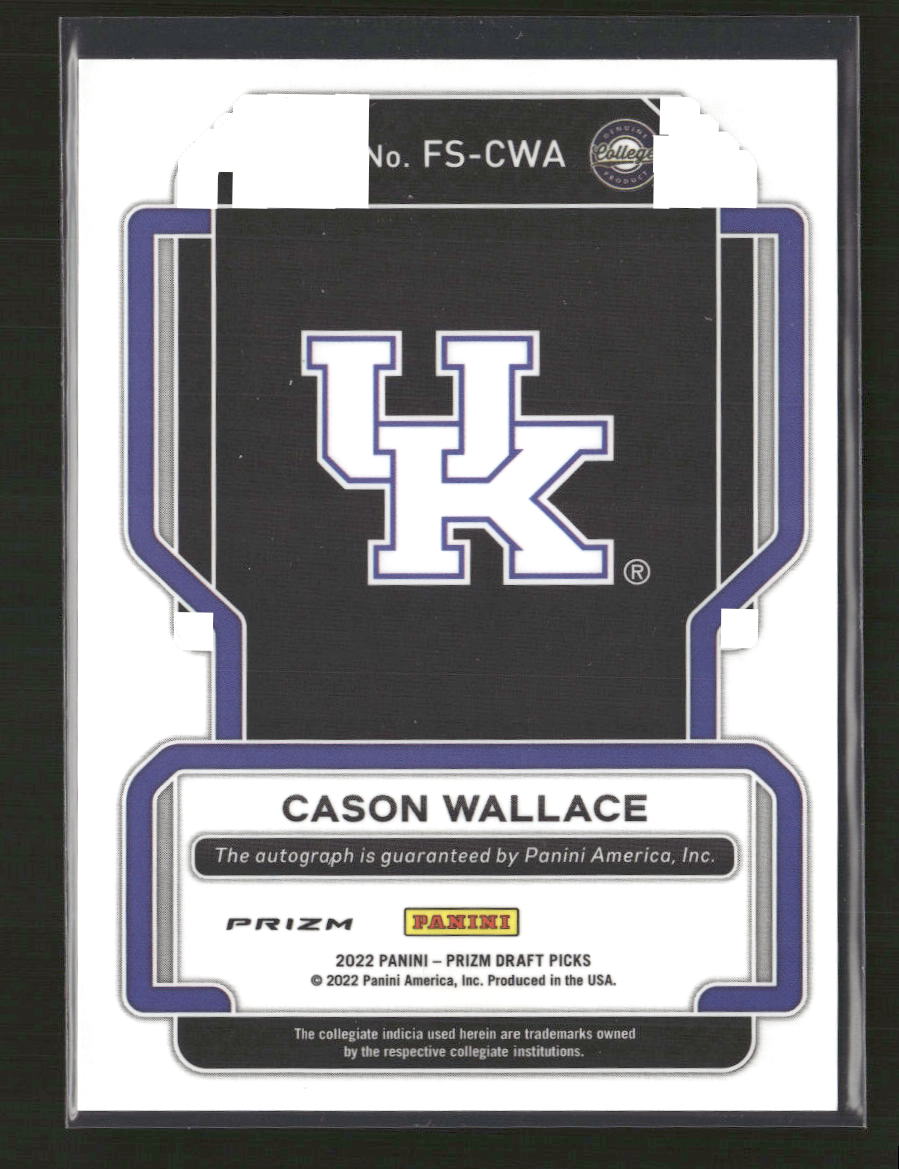 2022 Panini Prizm Draft Picks Prizms Green Cason Wallace Auto #FS-CWA