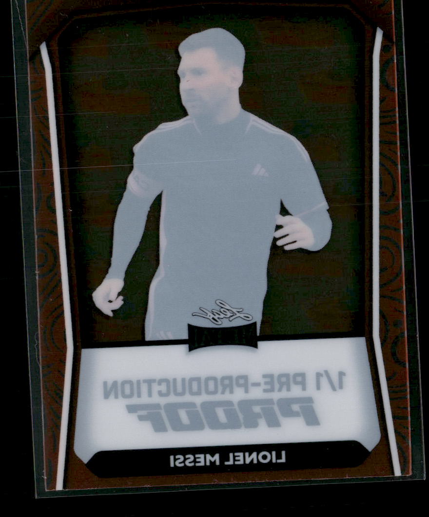 2022 Leaf Metal Pre-Production Proof - Pumpkin Pie #/1 Lionel Messi #BA-LM1