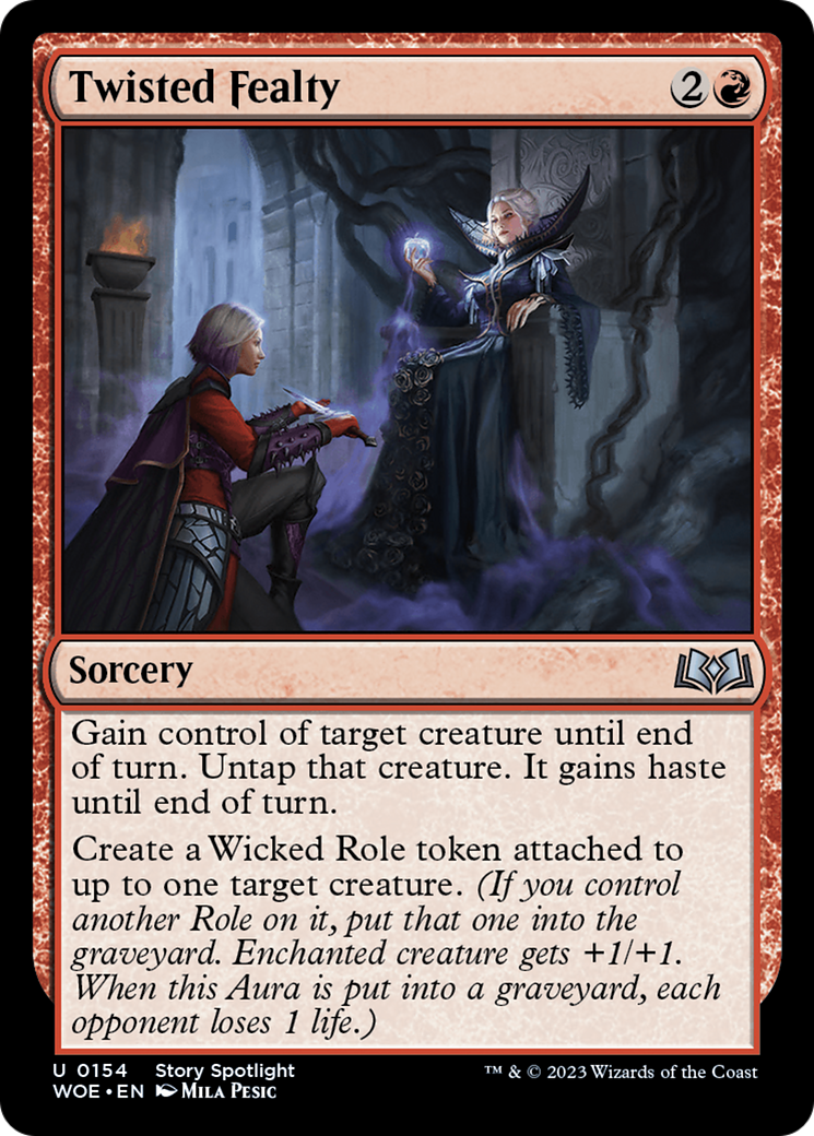Twisted Fealty (WOE-154) - Wilds of Eldraine Foil