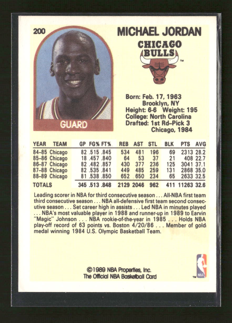 1989-90 Hoops Michael Jordan #200