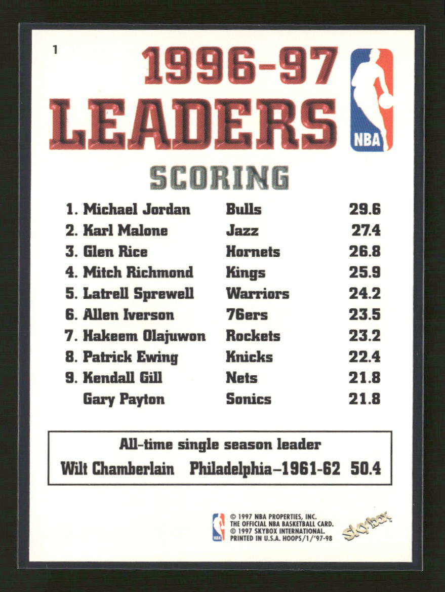 1997-98 Hoops Michael Jordan #1