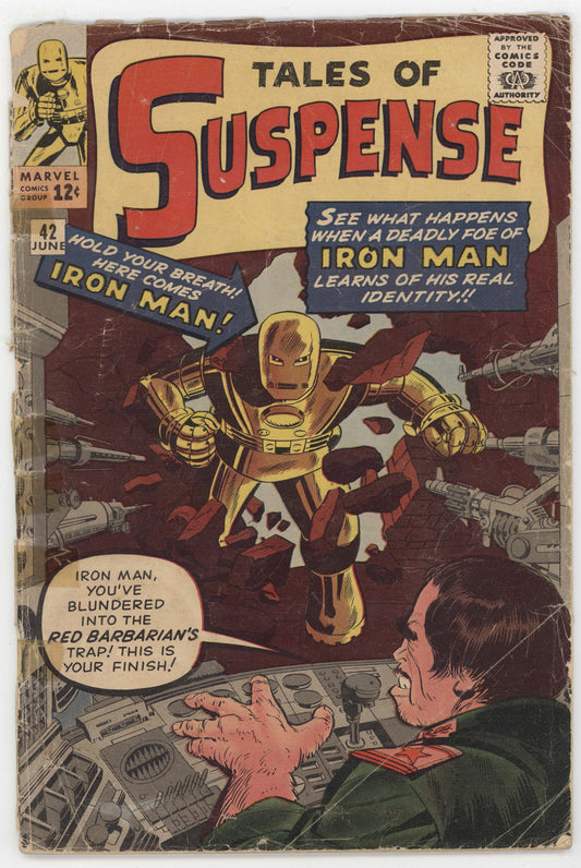 Tales Of Suspense 42 Marvel 1963 GD Iron Man Jack Kirby Stan Lee