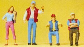 Preiser 65313 O Scale Truckers w/Hitch Hiker - Golden Apple Comics