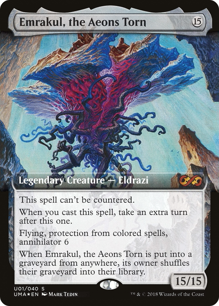 Emrakul, the Aeons Torn (UMA:BT-0U1) - Ultimate Box Topper: (Extended Art) Foil