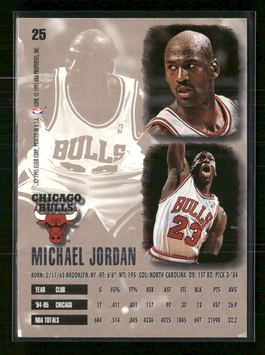1995-96 Ultra Michael Jordan #25