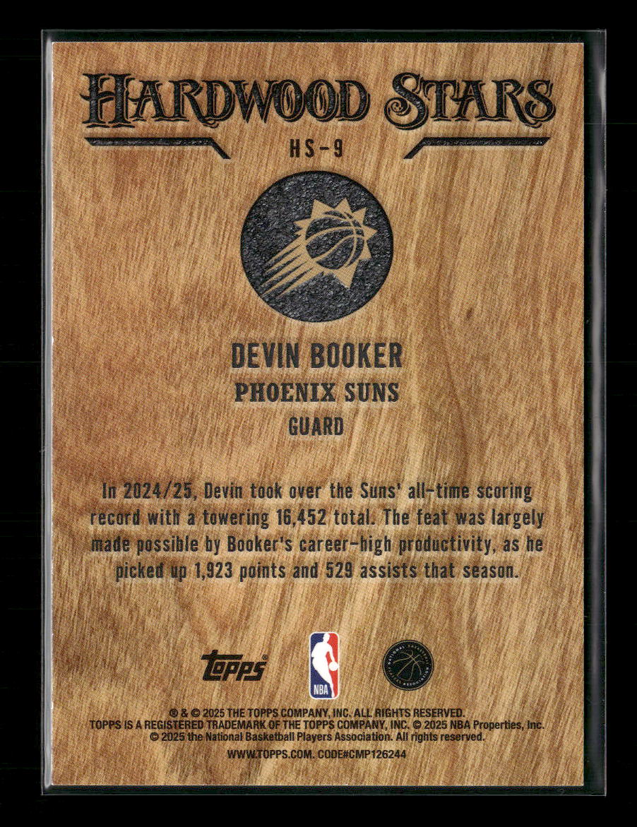 2025-26 Topps Hardwood Stars Devin Booker #HS-9