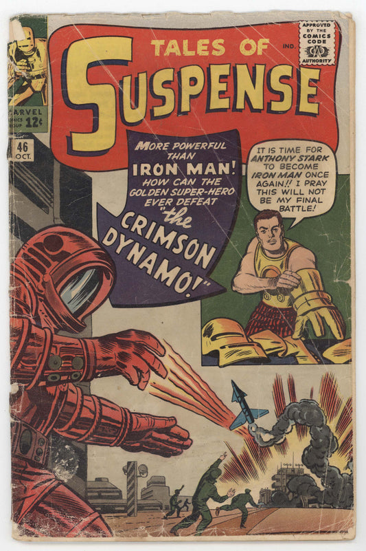 Tales Of Suspense 46 Marvel 1963 GD Iron Man 1st Crimson Dynamo