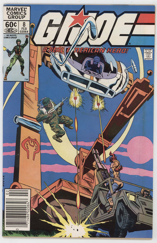 GI Joe 8 Marvel 1983 FN VF 1st Print Newsstand ARAH Cobra Larry Hama