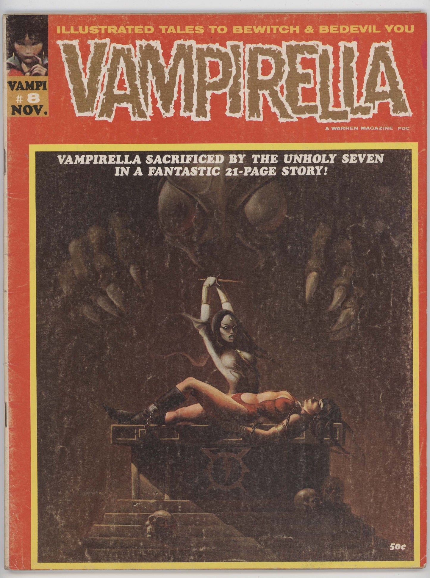 Vampirella 8 Warren 1970 FN Ken Kelly GGA Magazine