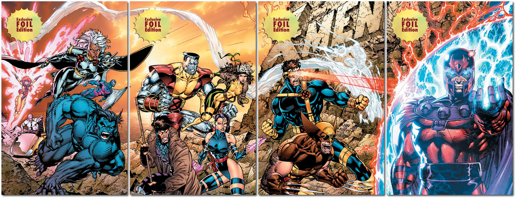 4 PACK 🚨 Limited Edition! 🚨] [FOIL] X-Men 1991 #1 Facsimile