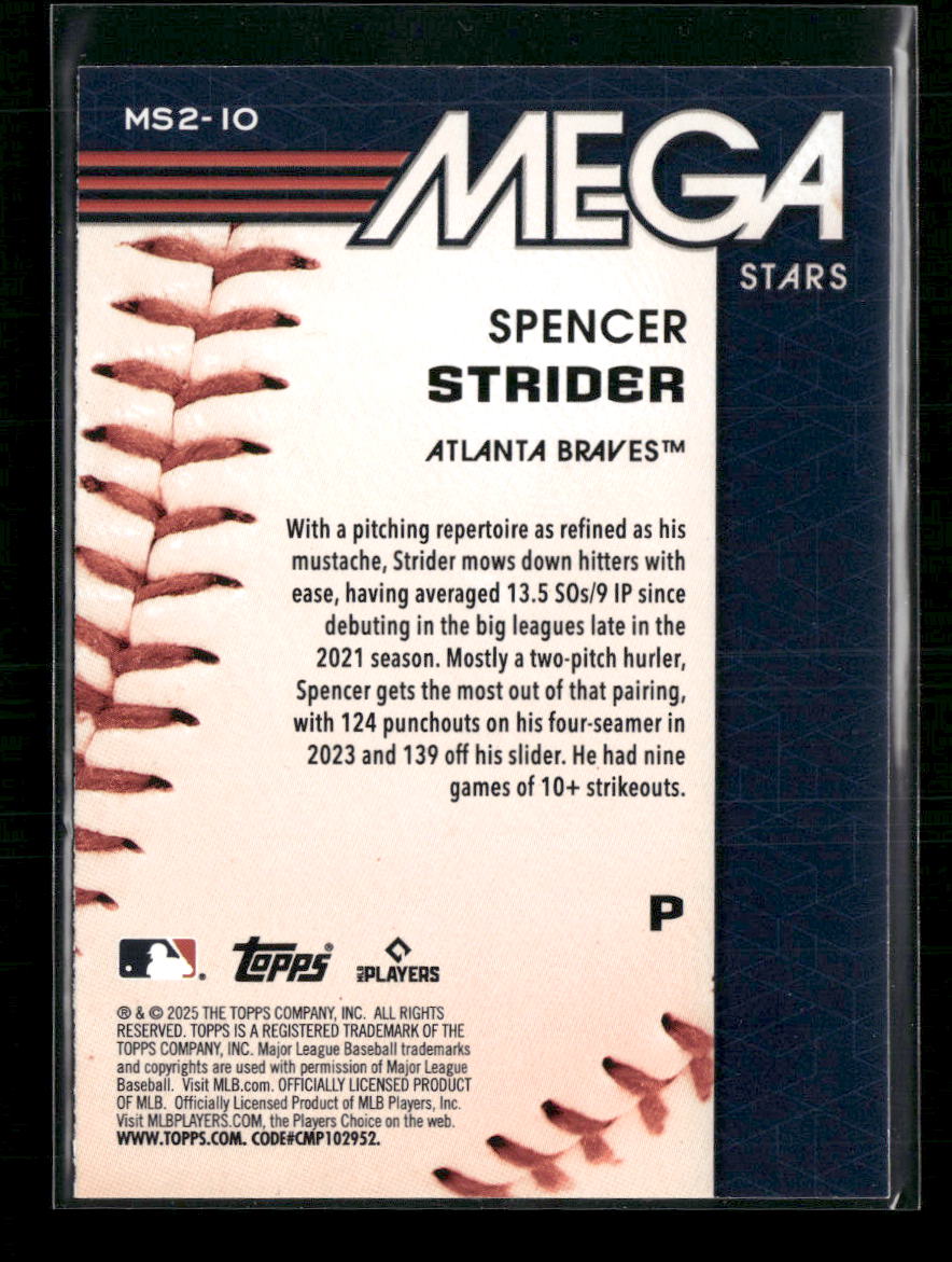 2025 Topps Topps Mega Stars (Series Two) Spencer Strider #MS2-10