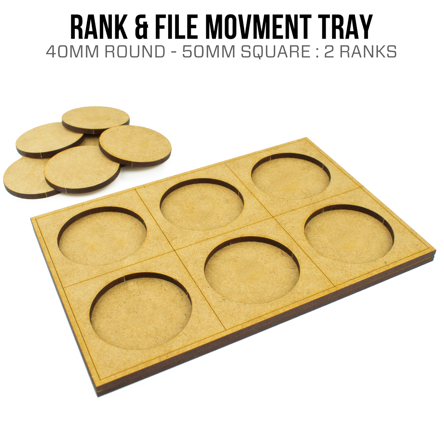 40mm Circle (50mm Square) Movement Trays - Golden Apple Comics