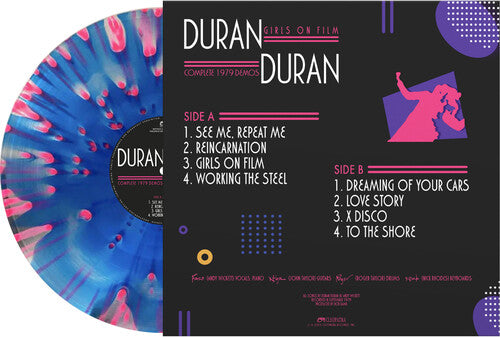 Duran Duran - Girls On Film - Complete 1979 Demos - BLUE W/PINK DOTS (Vinyl LP)