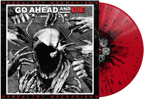 Go Ahead & Die - Unhealthy Mechanisms - Red & Black Splatter (Vinyl LP)