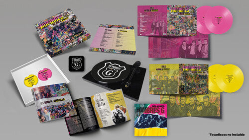Hombres G - Del Rosa Al Amarillo - Yellow & Pink 4LP Box incl. 2CD, Slipmat, Booklet, Patch & Postcard (Vinyl LP)