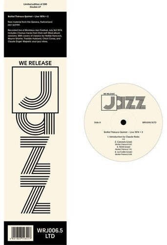 Boillat Therace Quintet - Live 1974 3 (Vinyl LP)