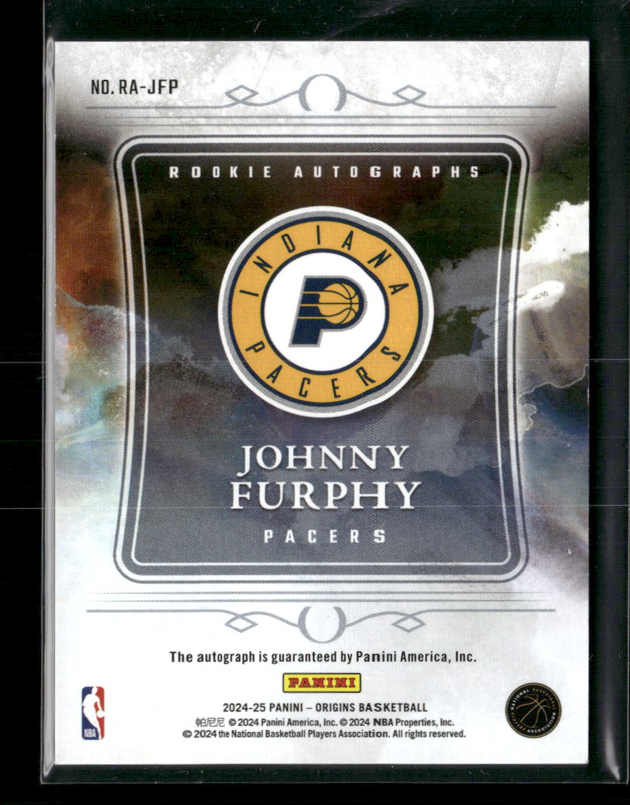 2024-25 Panini Select Origins Rookie Autographs Pink Johnny Furphy #/25 #RA-JFP