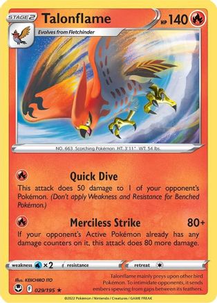 Talonflame 029/195 - SWSH12 Silver Tempest