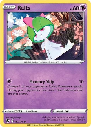 Ralts 067/195 - SWSH12 Silver Tempest