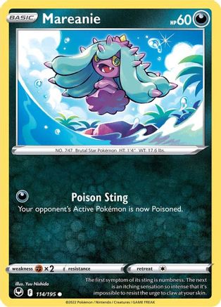 Mareanie 114/195 - SWSH12 Silver Tempest