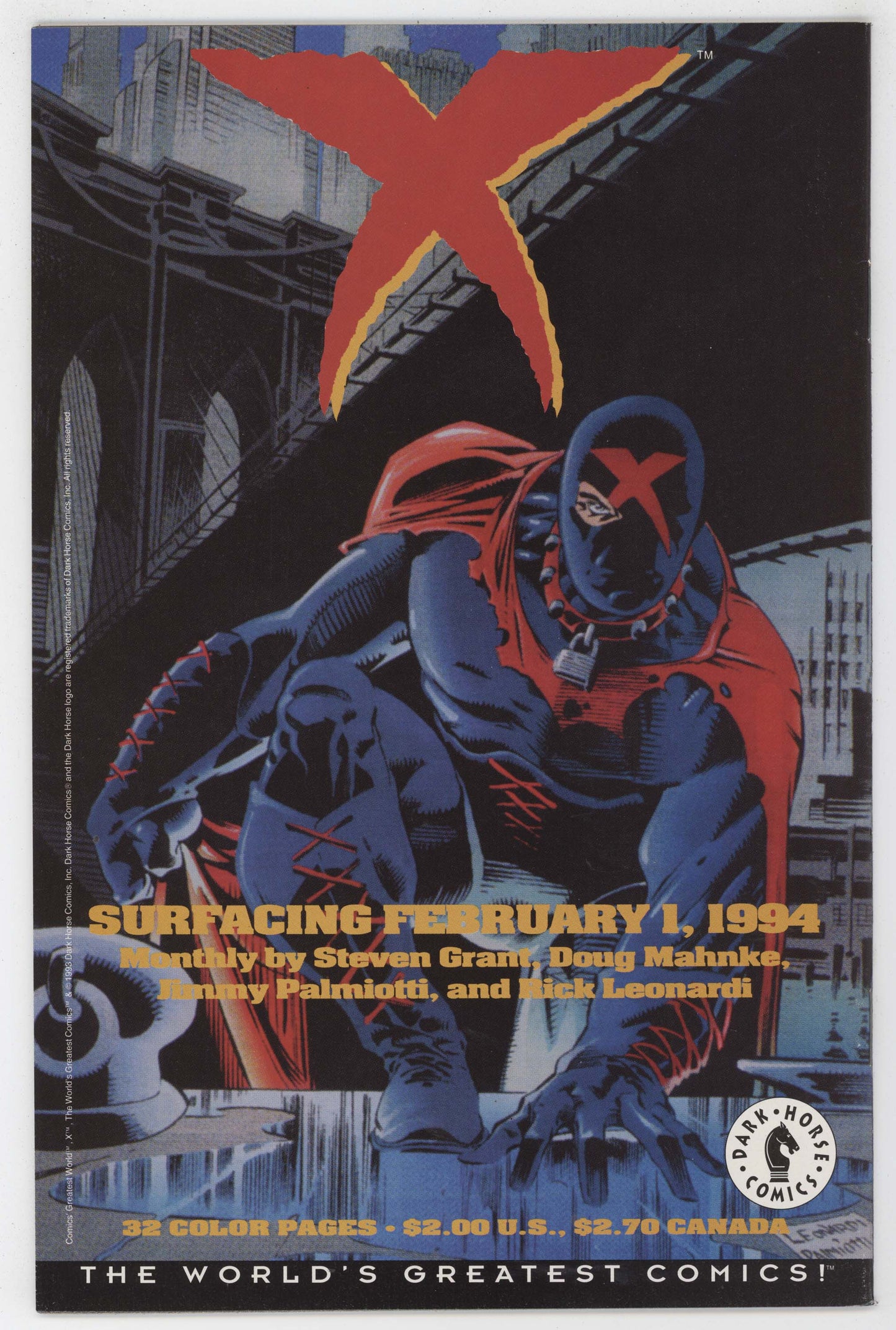 Out Of The Vortex 2 Dark Horse 1993 NM John Ostrander Mike Mignola