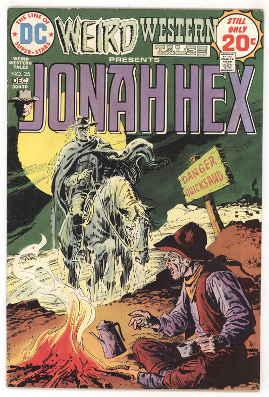 Weird Western Tales 25 DC 1974 FN VF Luis Dominguez Jonah Hex Quicksand