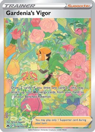 Gardenia's Vigor GG61/GG70 - Crown Zenith Galarian Gallery Holofoil