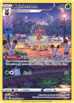 Kricketune GG02/GG70 - Crown Zenith Galarian Gallery Holofoil