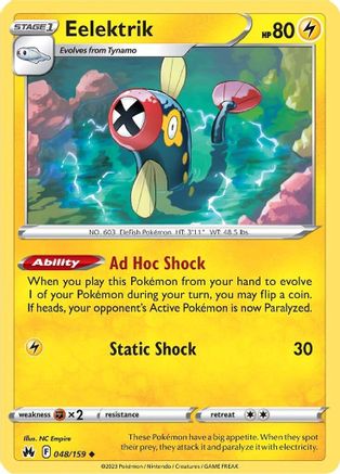 Eelektrik 048/159 - Crown Zenith Reverse Holofoil