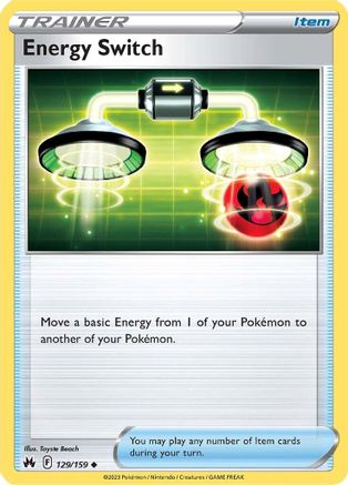 Energy Switch 129/159 - Crown Zenith - Golden Apple Comics