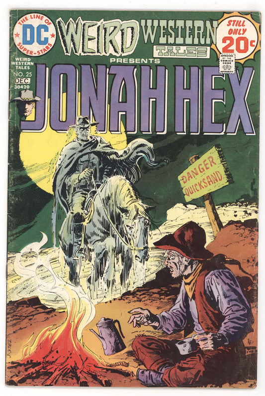 Weird Western Tales 25 DC 1974 VG FN Luis Dominguez Jonah Hex Quicksand