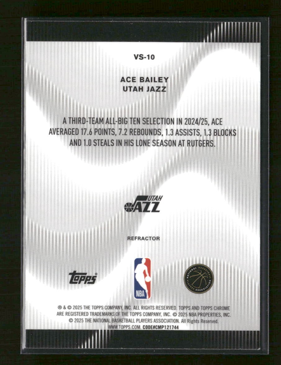 2025-26 Topps Chrome Voices Refractor Ace Bailey #VS-10 - Golden Apple Comics