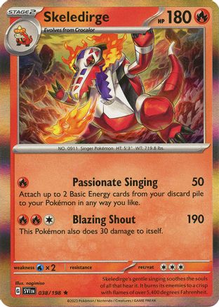 Skeledirge 038/198 - SV01 Scarlet & Violet Base Set Holofoil