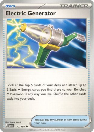 Electric Generator 170/198 - SV01 Scarlet & Violet Base Set