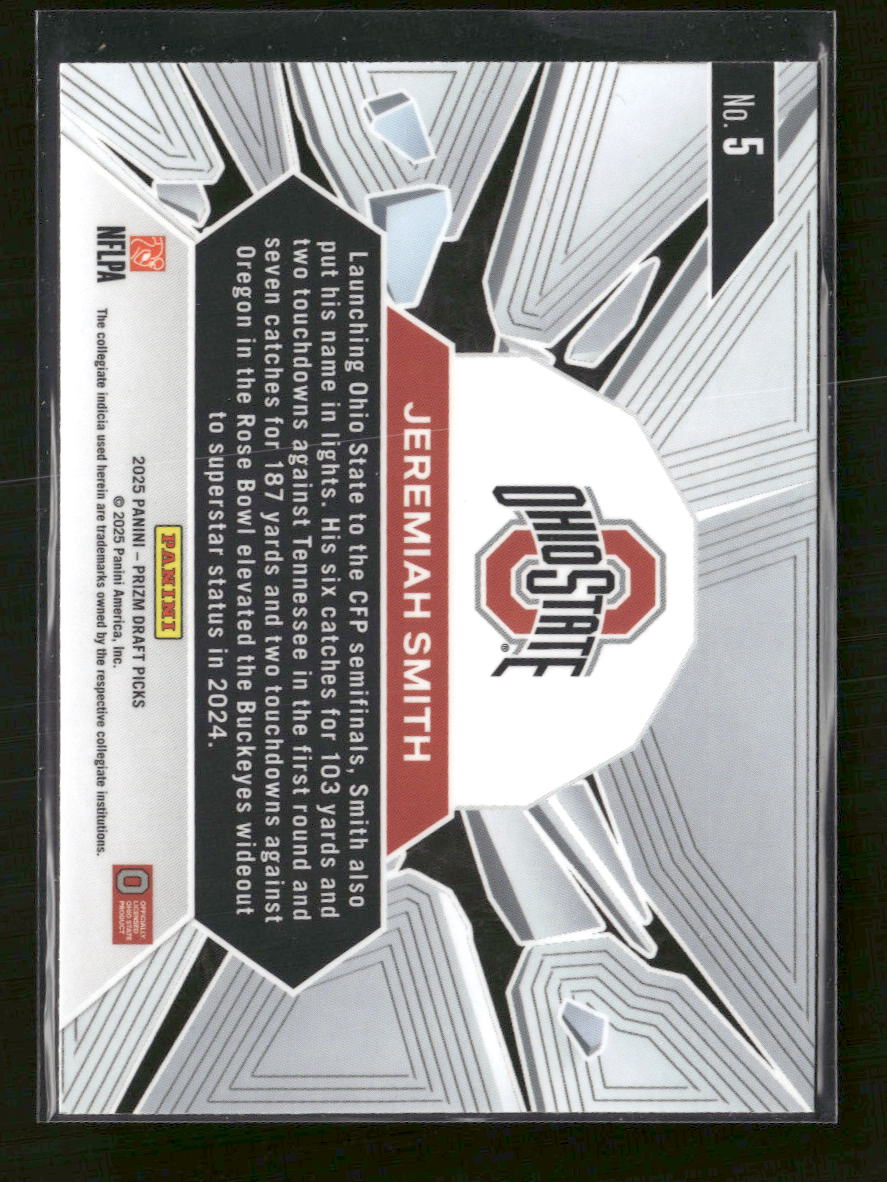 2025 Panini Prizm Draft Picks Prizm Break Jeremiah Smith #5 - Golden Apple Comics