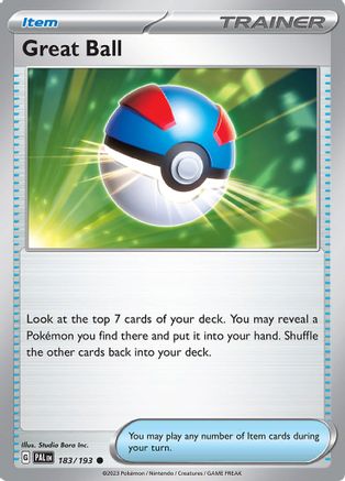 Great Ball 183/193 - SV02 Paldea Evolved - Golden Apple Comics