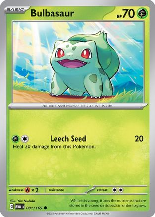 Bulbasaur 001/165 - SV Scarlet & Violet 151