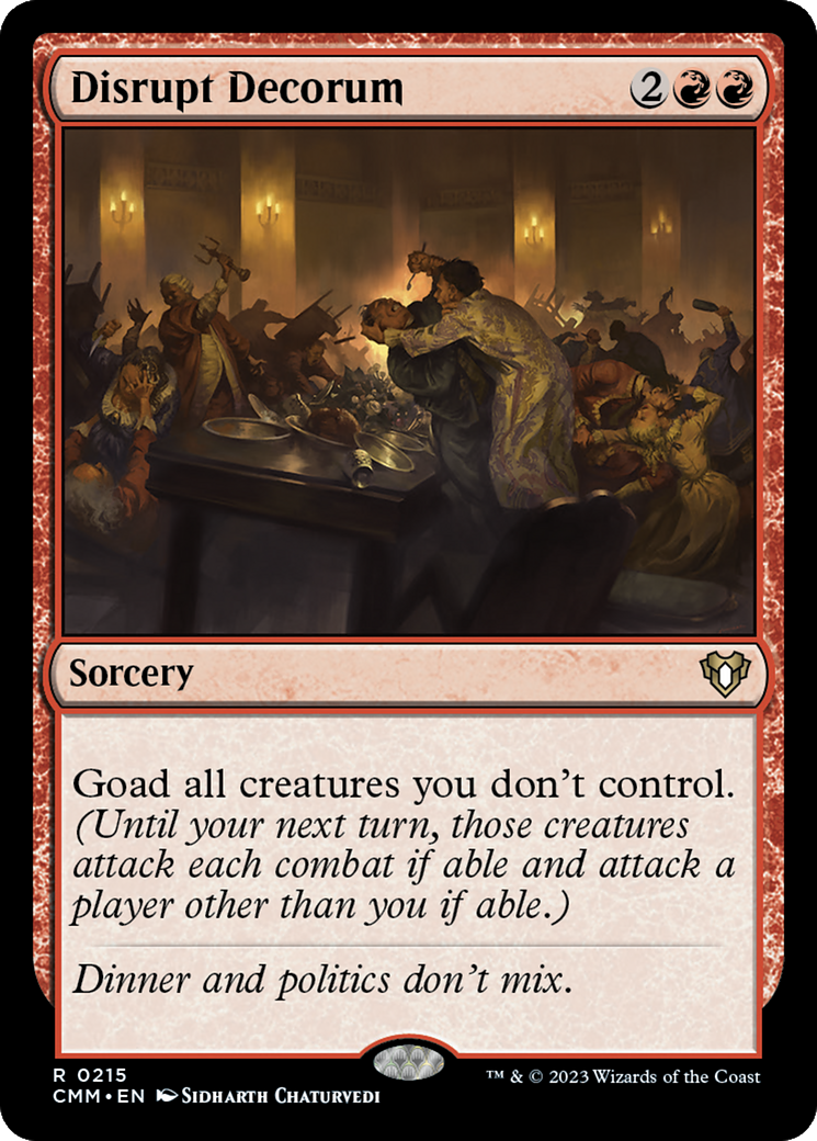 Disrupt Decorum (CMM-215) - Commander Masters