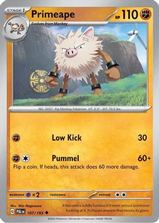 Primeape (Cosmos Holo) 107/193 - Miscellaneous Cards & Products Holofoil