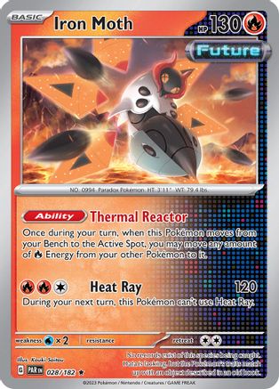Iron Moth 028/182 - SV04 Paradox Rift Holofoil - Golden Apple Comics