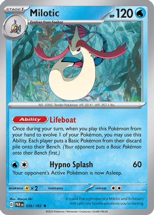 Milotic 036/182 - SV04 Paradox Rift Holofoil - Golden Apple Comics