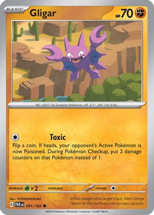 Gligar 091/182 - SV04 Paradox Rift Reverse Holofoil