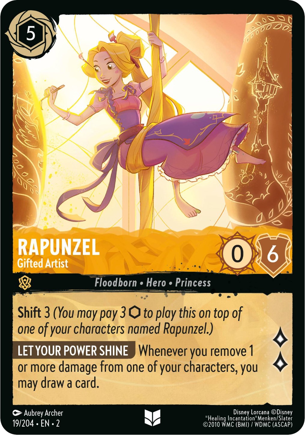 Rapunzel - Gifted Artist (19/204) - Rise of the Floodborn