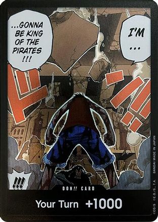 DON!! Card (Luffy vs. Crocodile) (Devil Fruits Collection Vol. 1) - One Piece Promotion Cards Foil