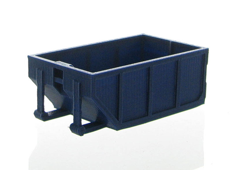 3D To Scale 50-235-DB 1/50 – Rolloff Dumpster 10yds Dark Blue Scene Prop