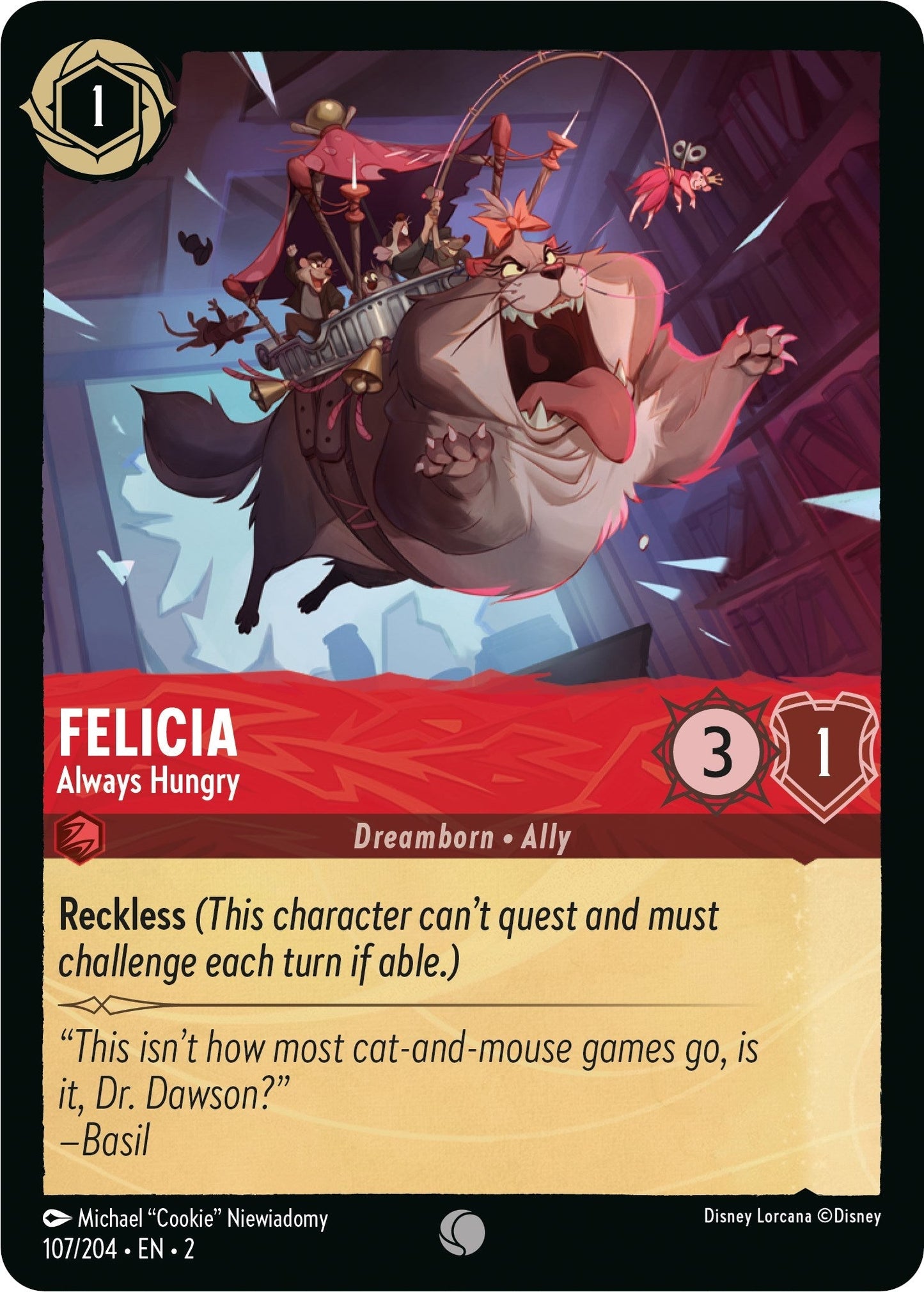 Felicia - Always Hungry (107/204) - Rise of the Floodborn Cold Foil